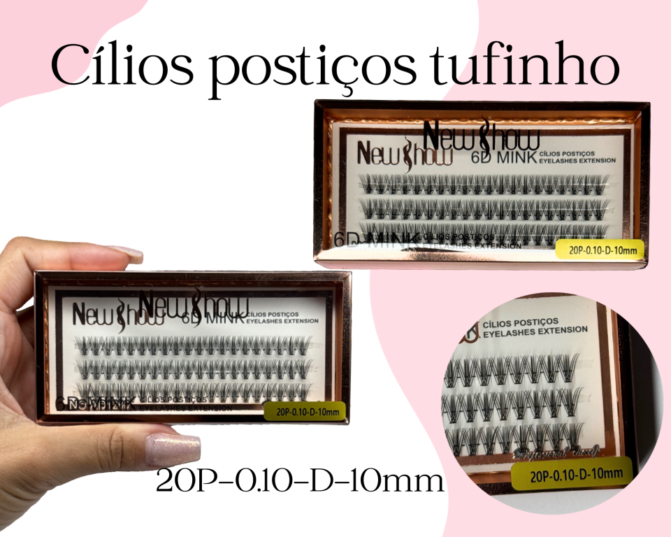 CILIOS TUFINHO 20P 10mm NEW SHOW