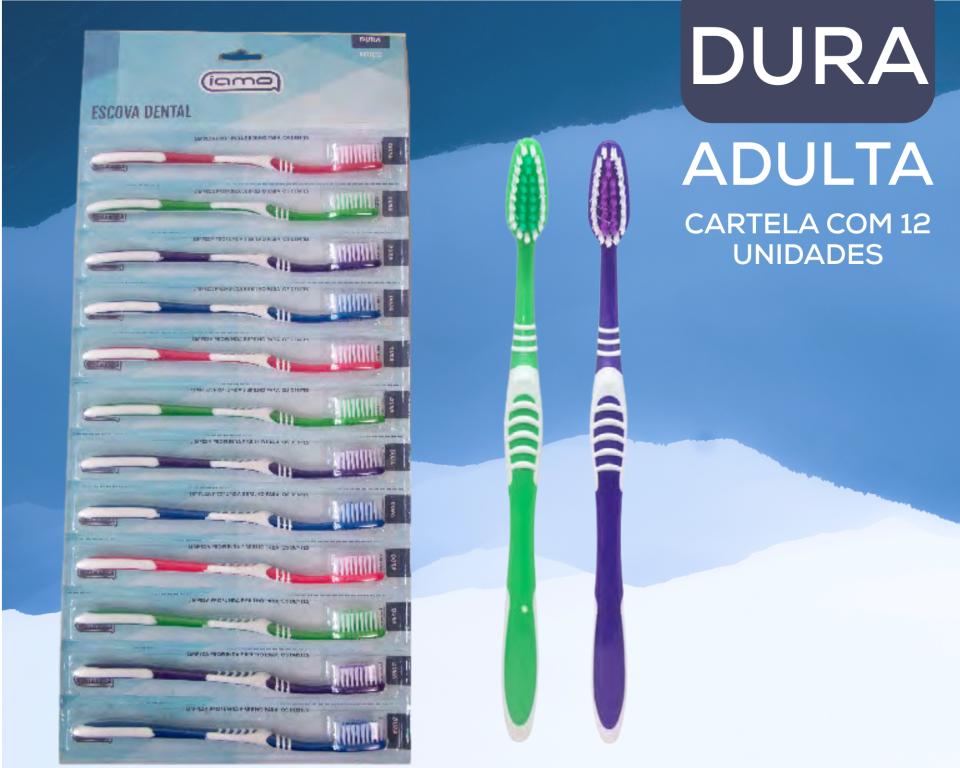 CARTELA ESCOVA DE DENTE COM 12 ADULTO