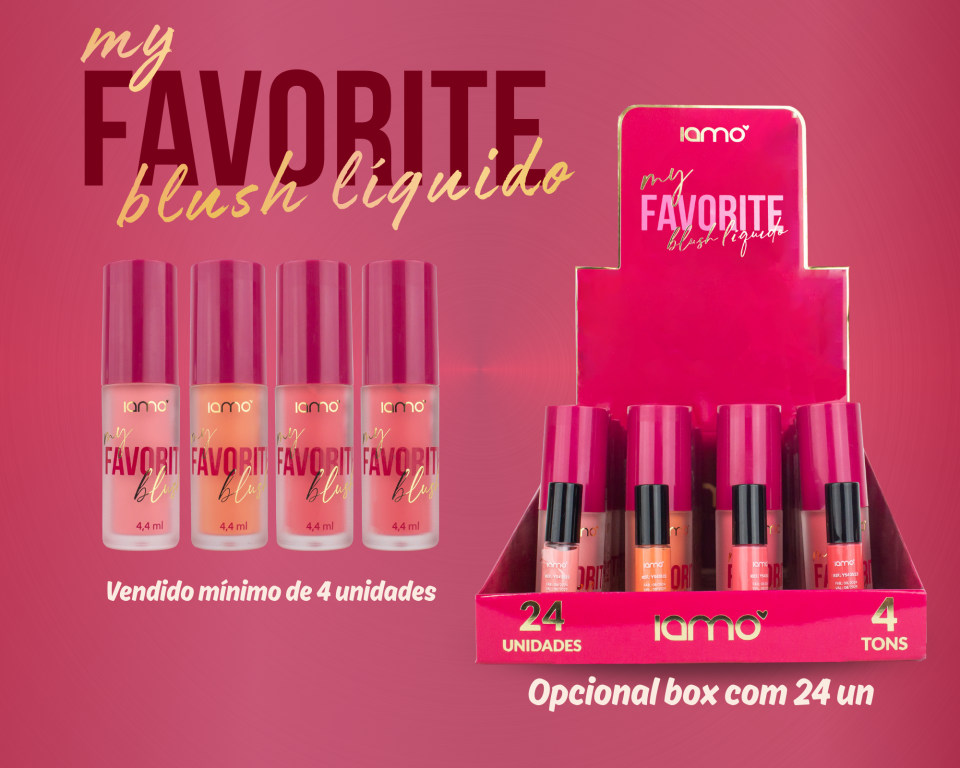 BLUSH LIQUIDO MY FAVORITE BLUSH (MIN 4UN)