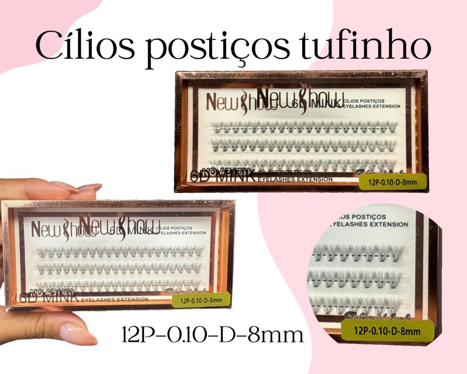 CILIOS TUFINHO 12P 08mm NEW SHOW