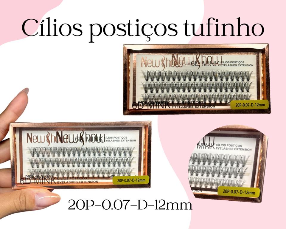 CILIOS TUFINHO 20P 12mm NEW SHOW