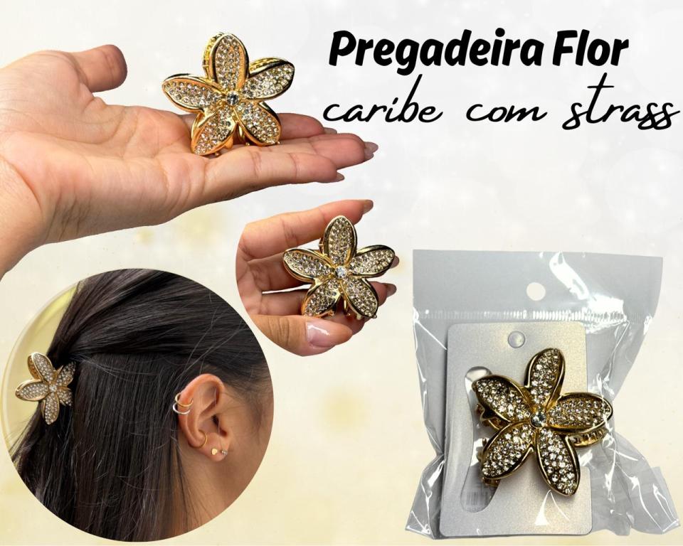 PREGADEIRA CARIBE STRASS 5cm
