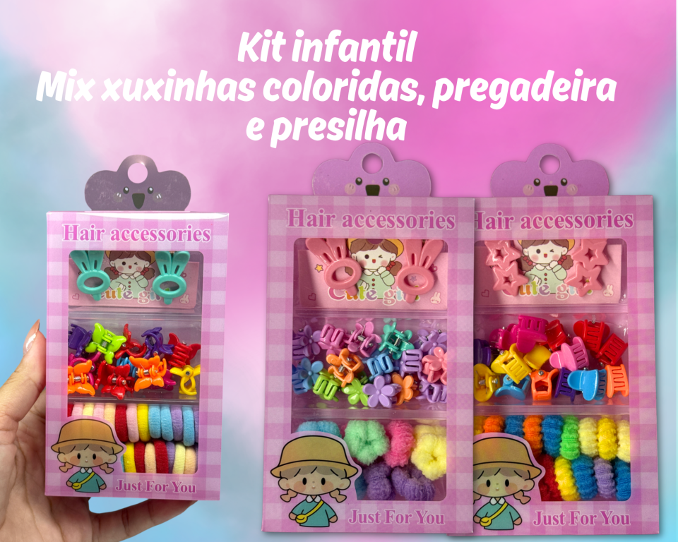 KIT PREGADEIRA C/ XUXINHAS E PRESILHA