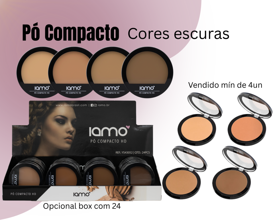 PO COMPACTO HD TONS ESCUROS IAMO (MIN DE 4 UN)