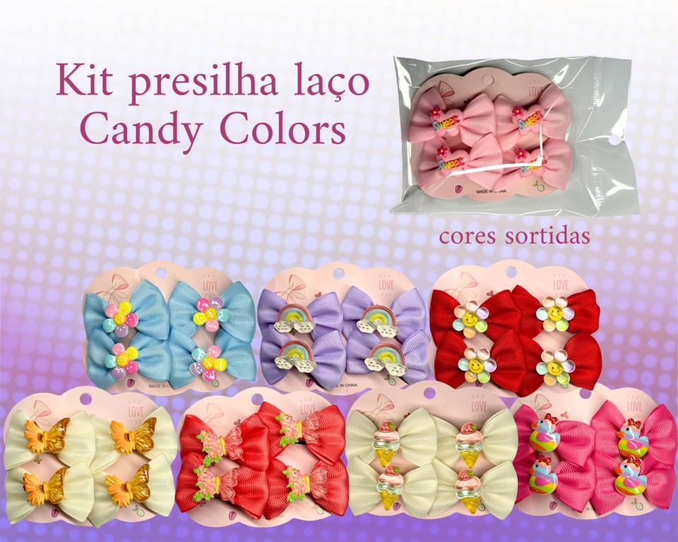 KIT PRESILHA INFANTIL LAÇO C/4