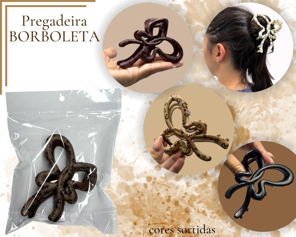 PREGADEIRA BORBOLETA LOVE 10.5cm