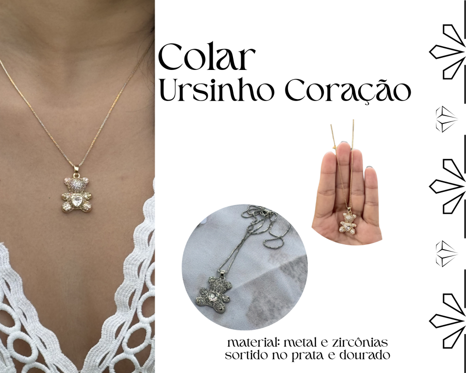 COLAR URSINHO CORAÇÃO