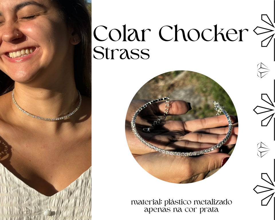 COLAR CHOCKER ARO STRASS