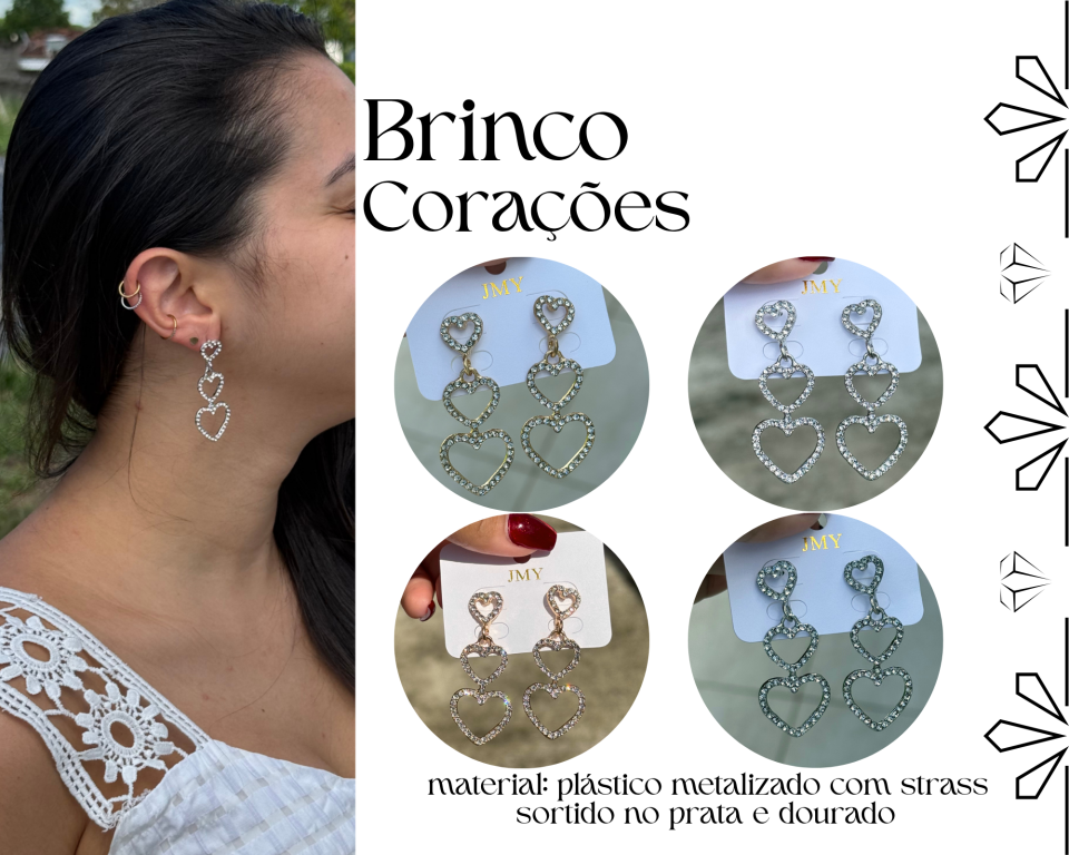 BRINCO CORAÇÕES C/ STRASS