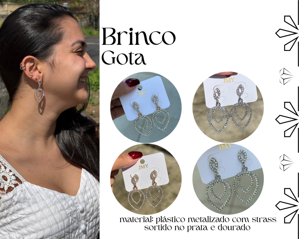 BRINCO GOTAS C/ STRASS