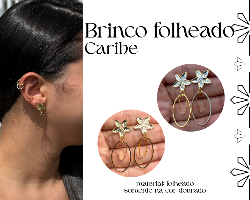 BRINCO FOLHEADO CARIBE