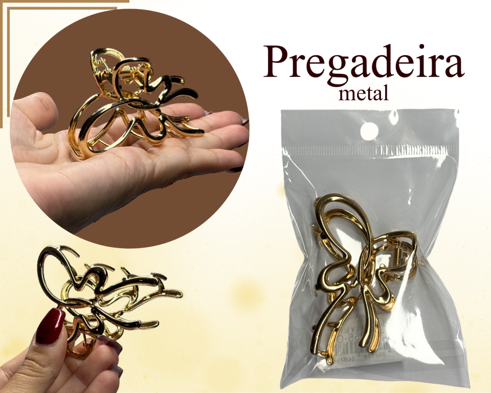 PREGADEIRA METAL BORBOLETA 7cm