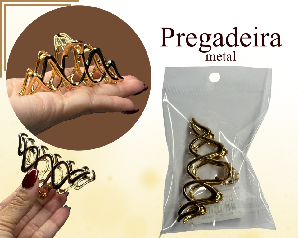 PREGADEIRA METAL MARIANA 7cm