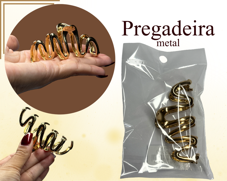 PREGADEIRA METAL ELIZABETH 7cm