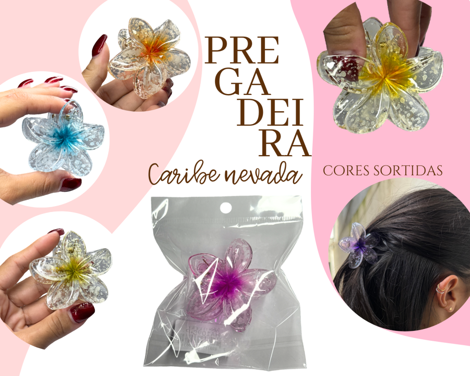 PREGADEIRA CARIBE NEVADA 6cm