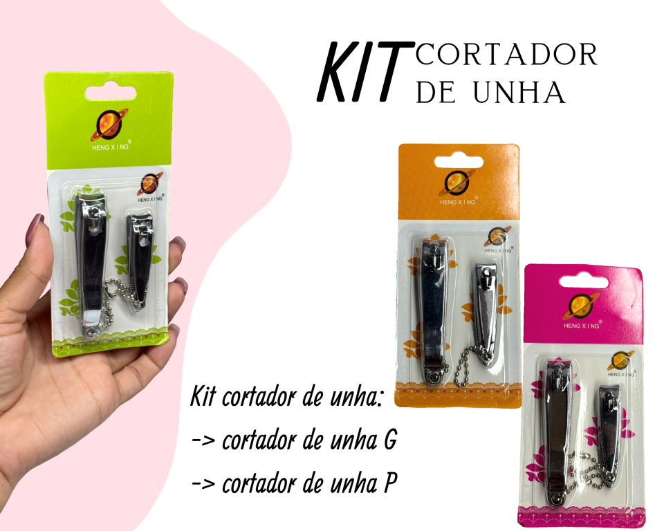 CORTADOR DE UNHA KIT C/2