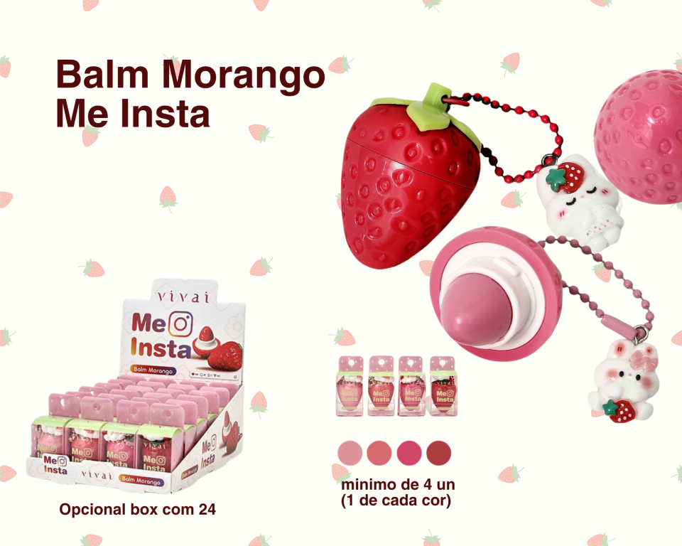 BALM MORANGO MATTE (ME INSTA) (MINIMO4)