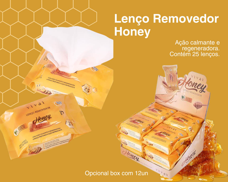 LENÇO REMOVEDOR HONEY C/25un