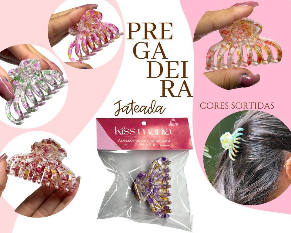 PREGADEIRA C/ FLOR JATEADA 6.5cm