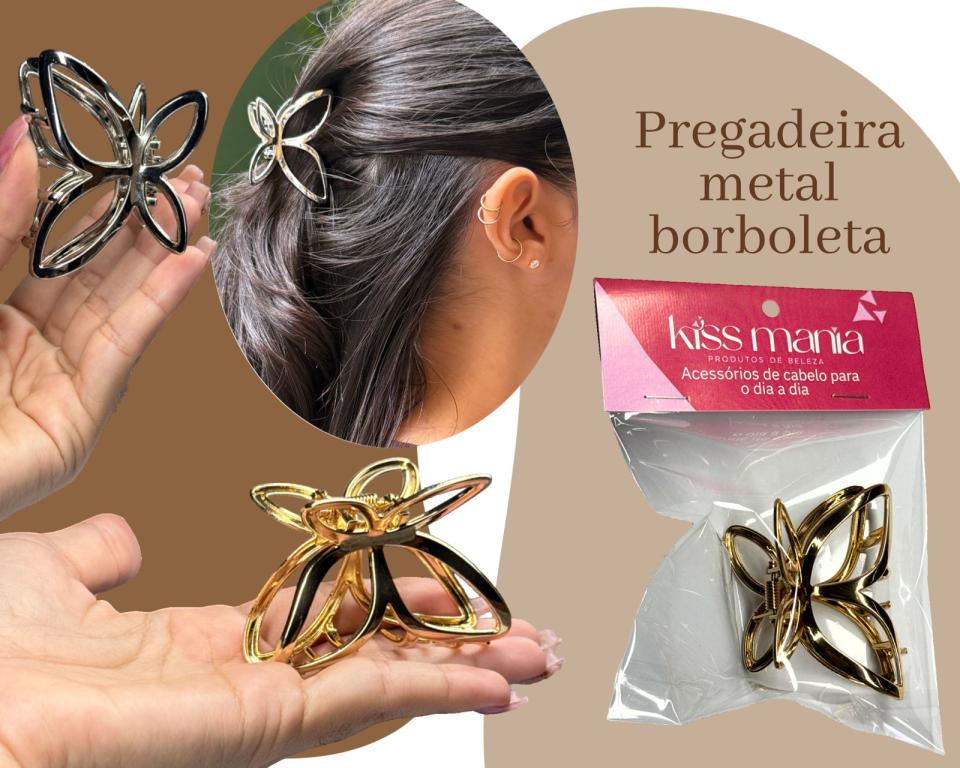 PREGADEIRA METAL BORBOLETA 6cm