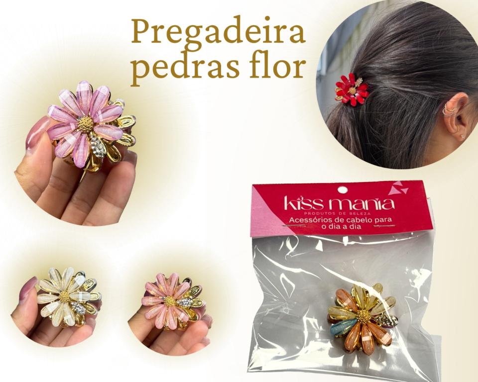 PREGADEIRA METAL FLOR 4cm