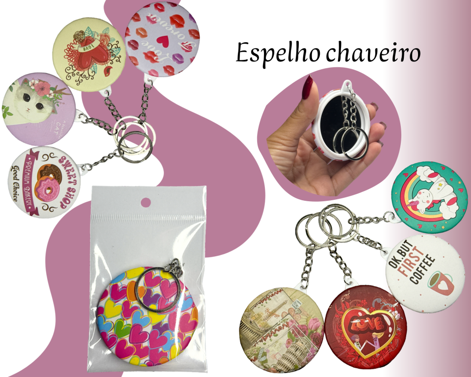 ESPELHO C/ CHAVEIRO