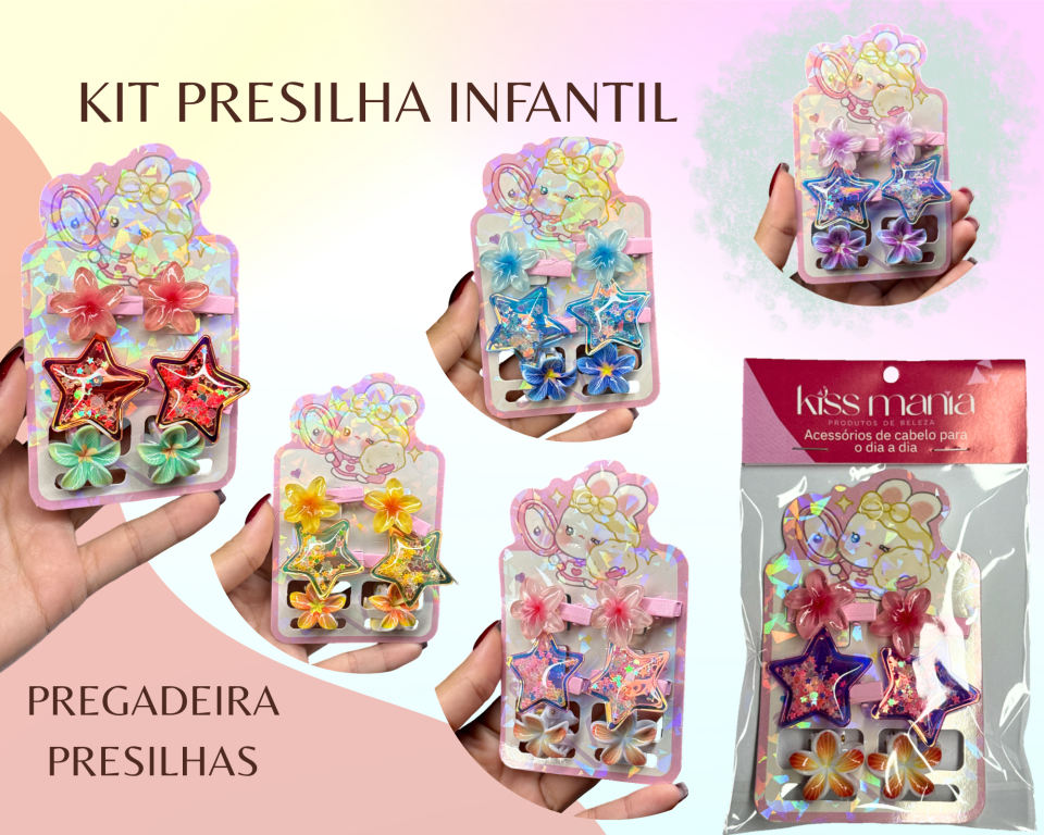 KIT PRESILHA E XUXINHA CARIBE ESTRELA C/6