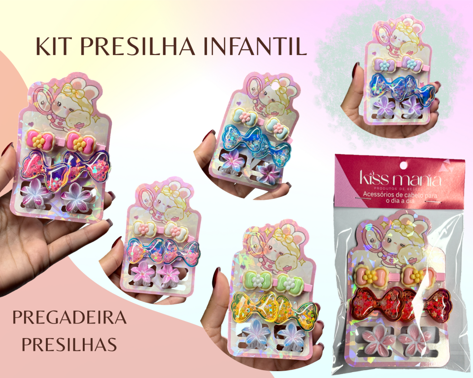 KIT PRESILHA E XUXINHA CARIBE LAÇO C/6