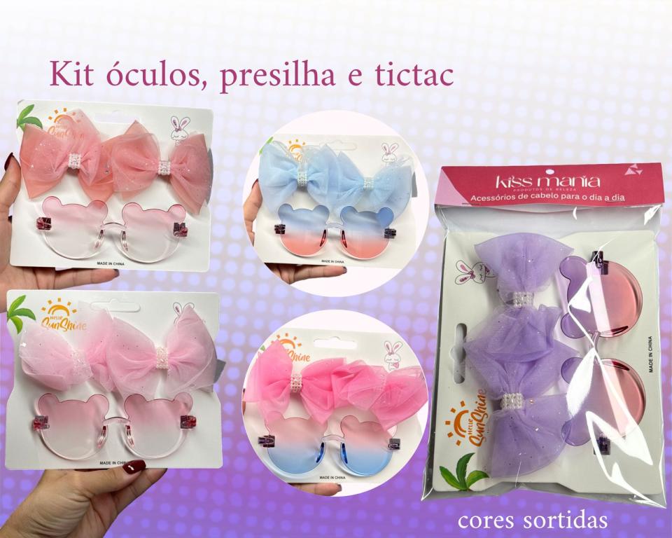 KIT OCULOS URSO E PRESILHA