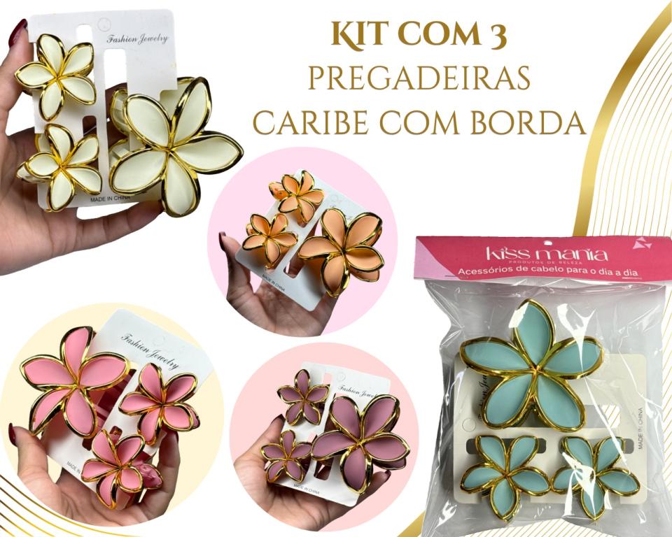 PREGADEIRA CARIBE C/ BORDA 7.5cm C/3