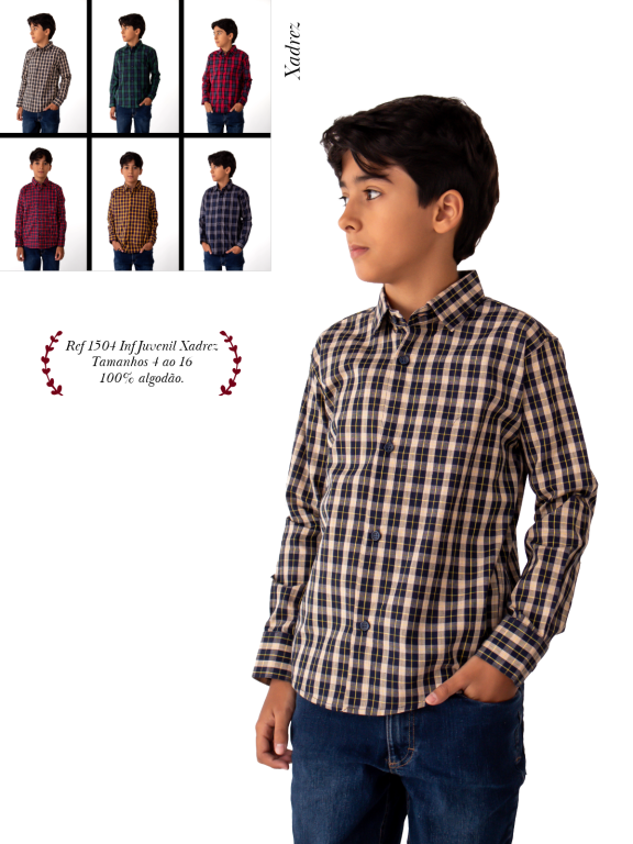 CAMISA XADREZ MANGA LONGA