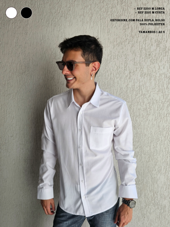 CAMISA SOCIAL MANGA LONGA