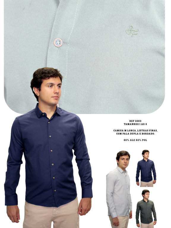 CAMISA SOCIAL MANGA LONGA
