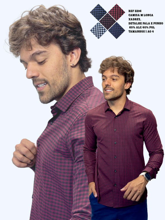 CAMISA XADREZ MANGA LONGA