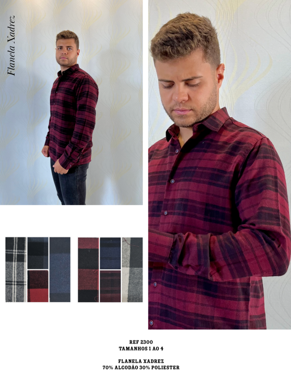 CAMISA FLANELADA MANGA LONGA