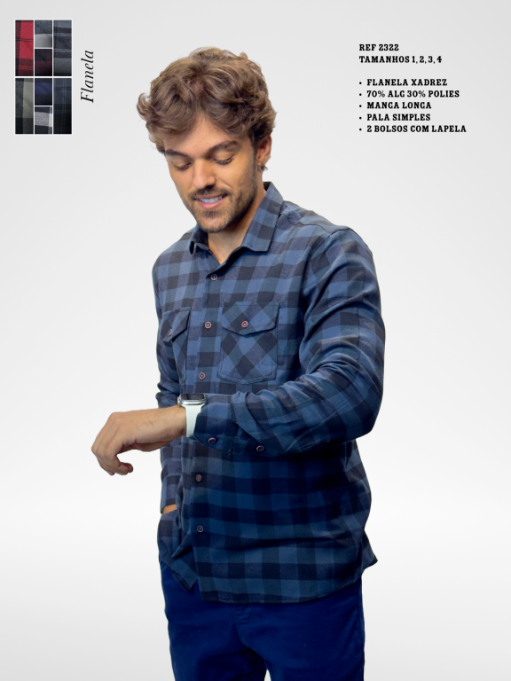 CAMISA FLANELADA MANGA LONGA