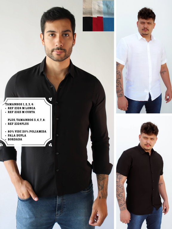 CAMISA SOCIAL MANGA LONGA