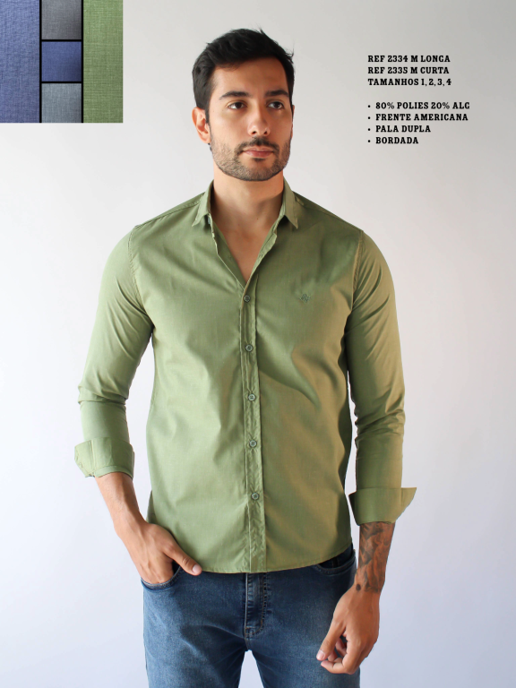 CAMISA SOCIAL MANGA LONGA