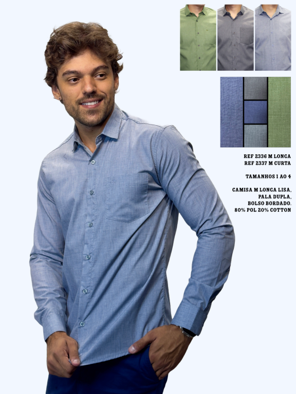 CAMISA SOCIAL MANGA LONGA