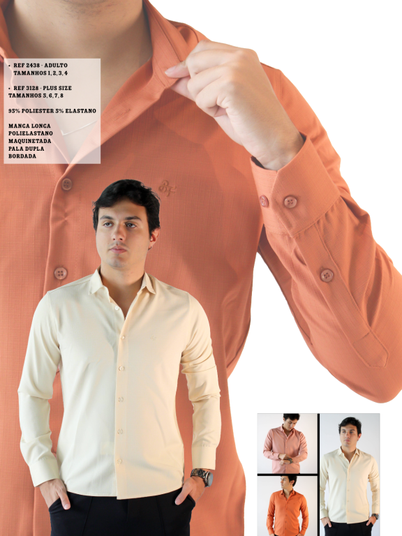 CAMISA SOCIAL MANGA LONGA