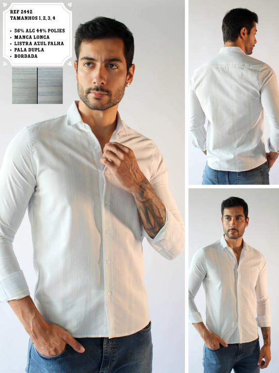 CAMISA SOCIAL MANGA LONGA