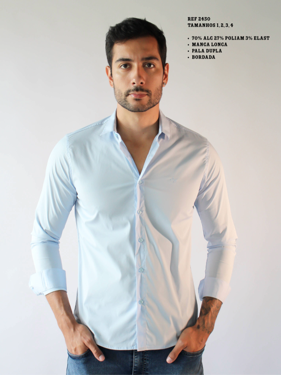 CAMISA SOCIAL MANGA LONGA