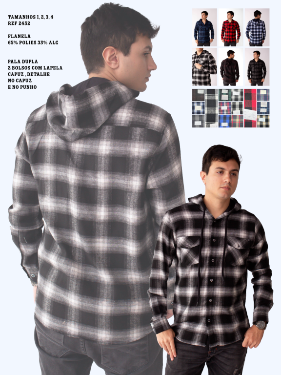 CAMISA FLANELADA MANGA LONGA