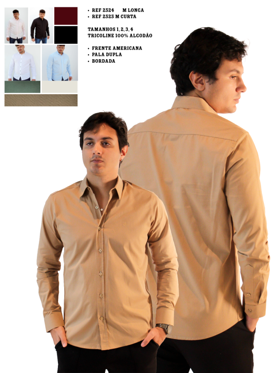 CAMISA SOCIAL MANGA LONGA
