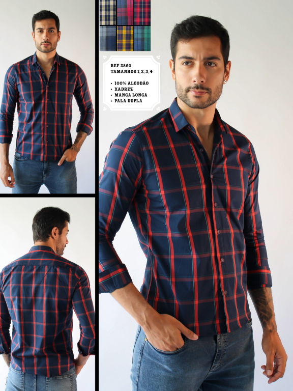 CAMISA XADREZ MANGA LONGA