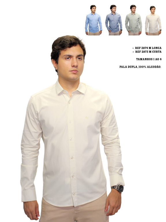 CAMISA SOCIAL MANGA LONGA