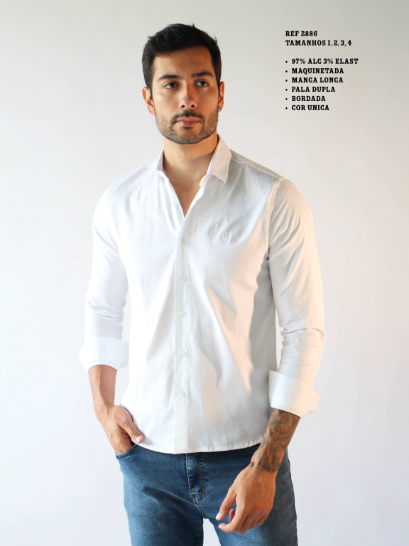 CAMISA SOCIAL MANGA LONGA