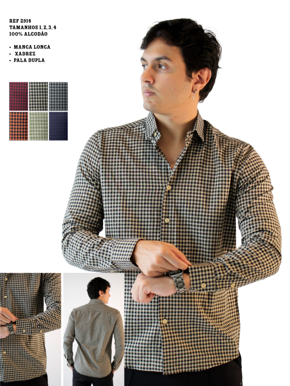 CAMISA XADREZ MANGA LONGA