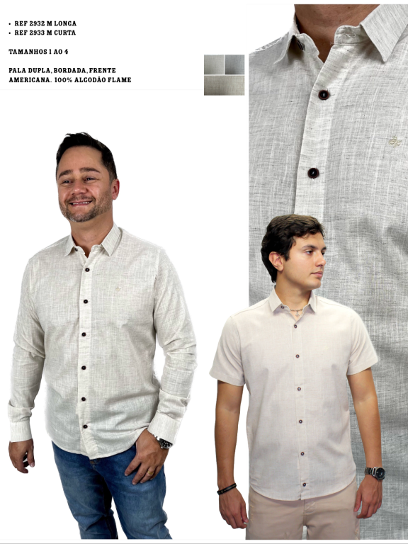 CAMISA SOCIAL MANGA LONGA