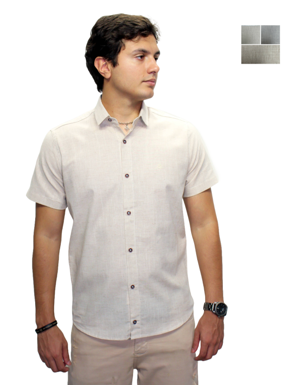 CAMISA SOCIAL MANGA CURTA